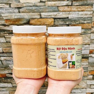 Bột Đậu Nành Rang Xay Nguyên Chất Tách Vỏ Hộp 500gr