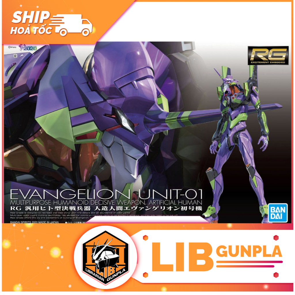 Mô hình lắp ráp Bandai RG Eva Multipurpose Humanoid Decisive Weapon, Artificial Human Evangelion Uni