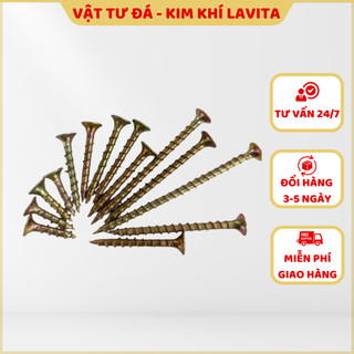 1kg vít gỗ vàng ren thưa, vít vàng, vít bắn gỗ