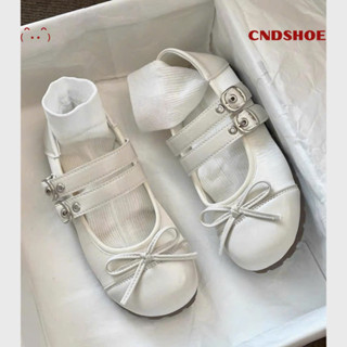 [BẢN XỊN] CNDSHOE Giày Búp Bê Nữ Đế Bằng Đính Nơ, Đế Bệt Chất Da Mềm Êm Chân - Doop Shoe