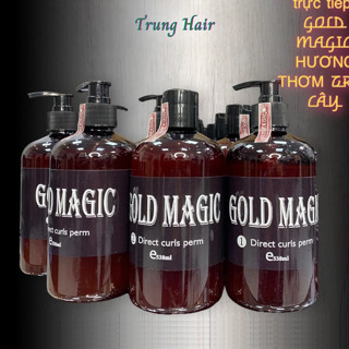  Thuốc uốn lạnh Gold Magic Qmax90 Thuốc uốn tóc đa năng siêu xoăn sóng căng không xù | Trunghair 