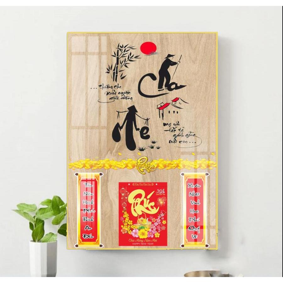 LỊCH 2025 - TRANH LỊCH TRÁNG GƯƠNG 2025 (40x60CM), QUÀ TẶNG, [KÈM BLOC LỊCH 2025 + Đinh treo]