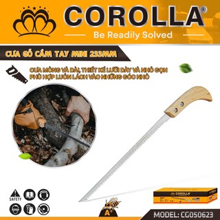 Cưa Gỗ Lưỡi Thép Cầm Tay Mini COROLLA 233mm - Lưỡi Thép 65Mn Siêu Sắc Bén, Tiện Dụng CG050623