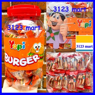 (hsd 12/2025-10/2026) Gói lớn 60 cái kẹo dẻo Yupi Burger, Hotdog 420g. Hũ 36 cái 262g