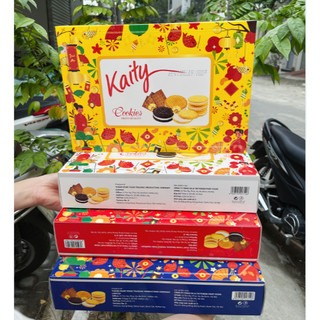 [Tết] Bánh Kaity Hàn Quốc - Chống Lưng set quà tết - 3 màu lên set giỏ quà tết đẹp