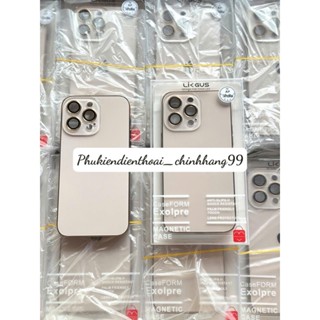 (Chuẩn vàng sa Mạc) Ốp lưng Likgus độ cho iPhone 16 Pro max/15 Pro max/14 Pro max/13/12/11 Pro max bảo vệ camera