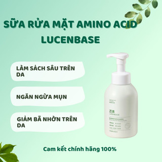  Sữa rửa mặt Amino Acid Lucenbase làm sạch sâu loại bỏ bã nhờn mụn đầu đen cải thiện tình trang mụn giúp da khoẻ đẹp 