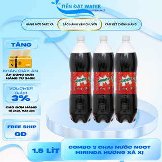 Nước Ngọt Có Ga Mirinda Xá Xị - Combo 3 Chai Nhựa 1500ml