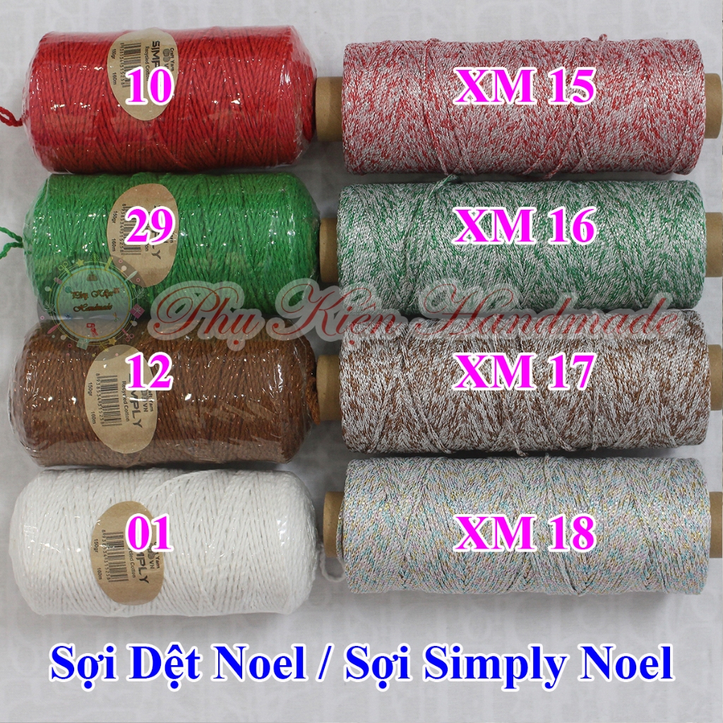 Sợi dệt noel / sợi airy noel / sợi simply noel 43k/cuộn