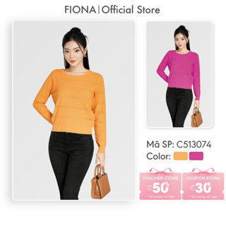 Áo len nữ FIONA dáng bo gấu áo len Mongtoghi dài tay phù hợp đi làm đi chơi C513074