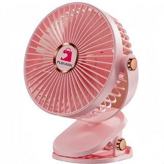 Quạt tích điện PTLUXURY kẹp bàn mini để bàn có đèn led pin 5000 MHA Và 10000 MHA [ HÀNG CHÍNH HÃNG ]