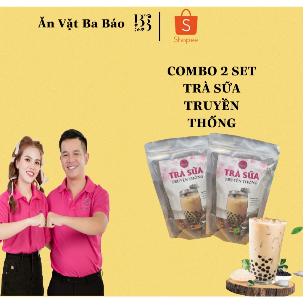 COMBO 2 Set Trà Sữa Truyền Thống Ăn Vặt Ba Báo - Set Nấu Trà Sữa Truyền Thống