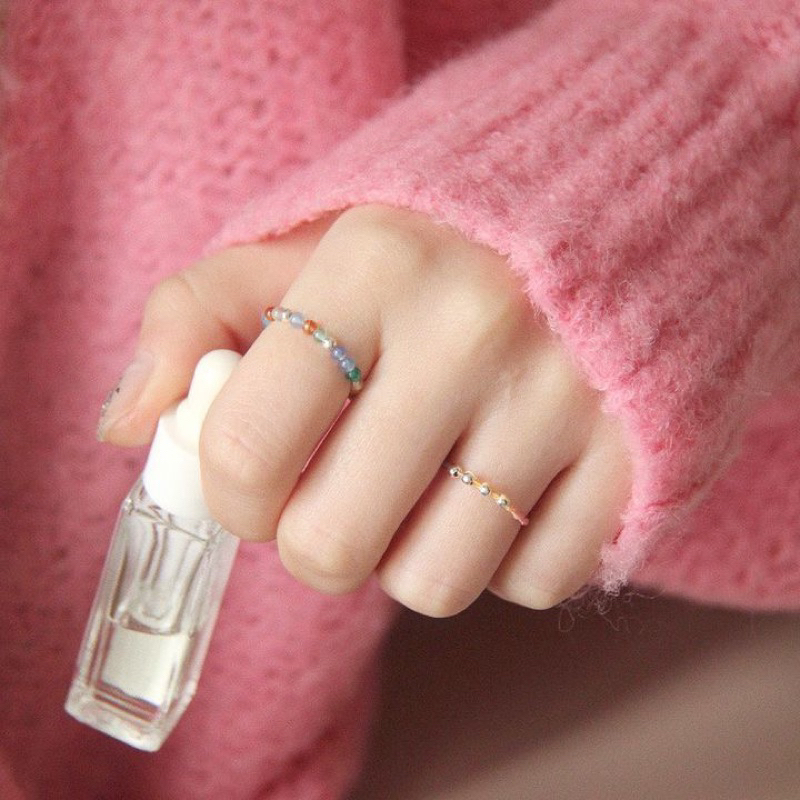 [ Ohara ] Nhẫn handmade 🌈Rainbow ring‼️‼️siêu hottttt