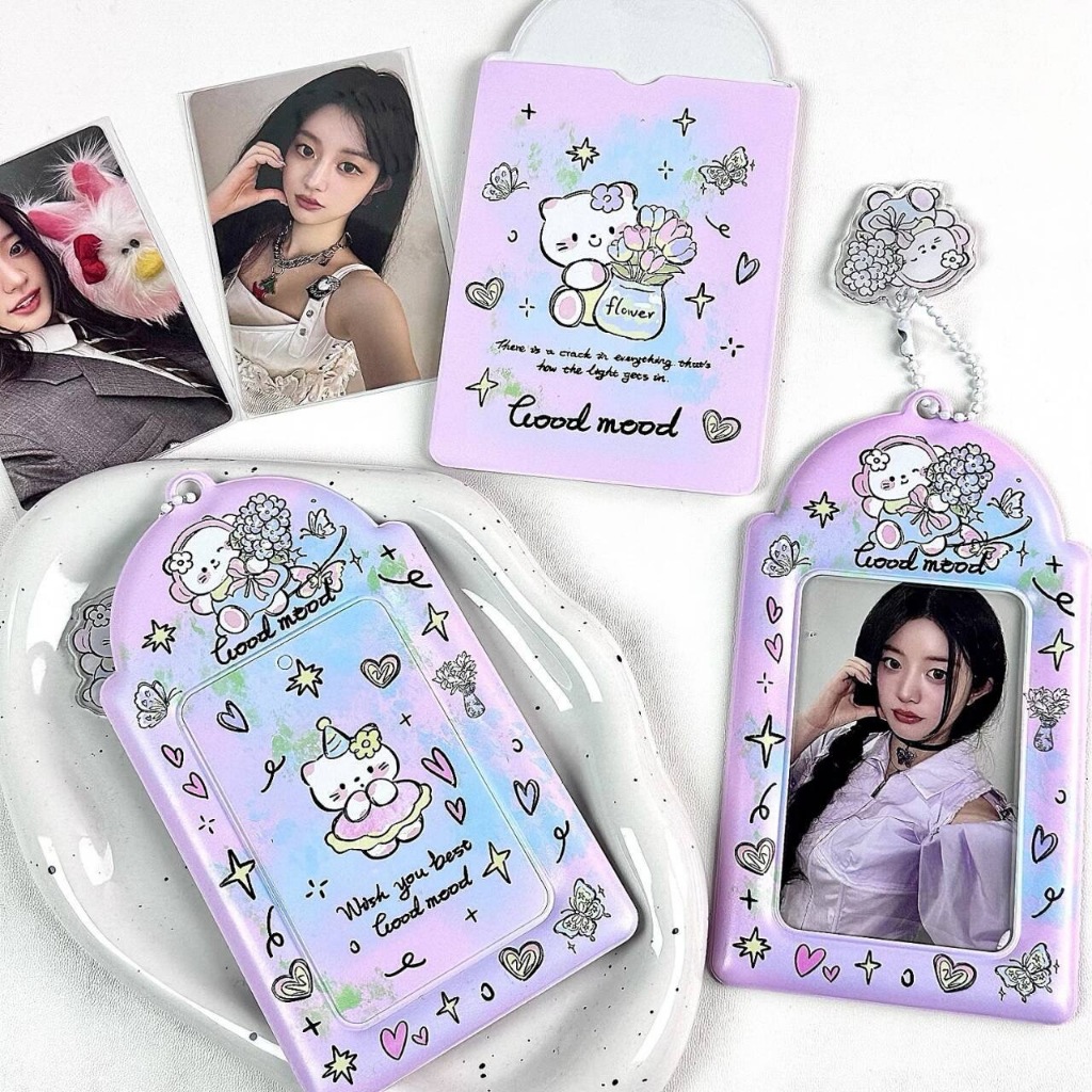 Collect book và card holder good mood cat