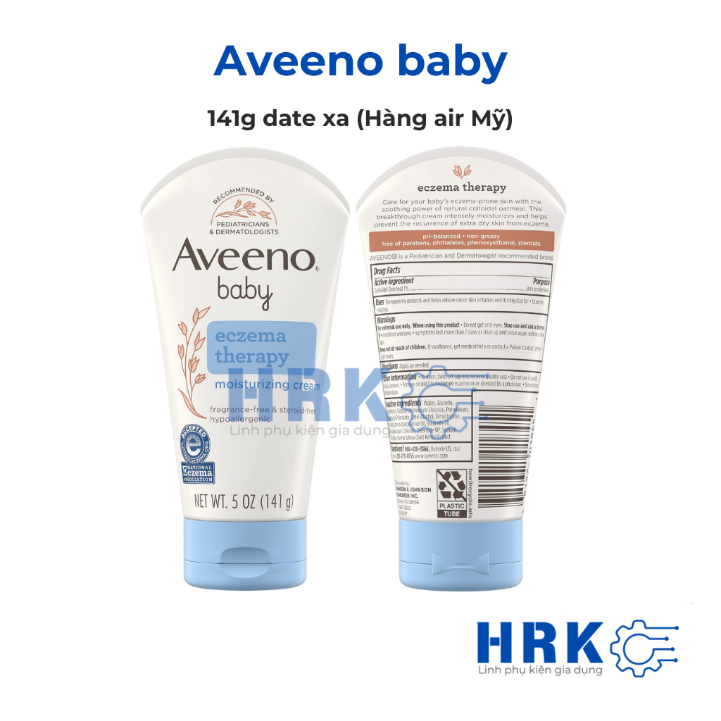 (Air Mỹ) Kem bôi chàm cho bé AVEENO BABY Eczema Therapy 141g mẫu mới