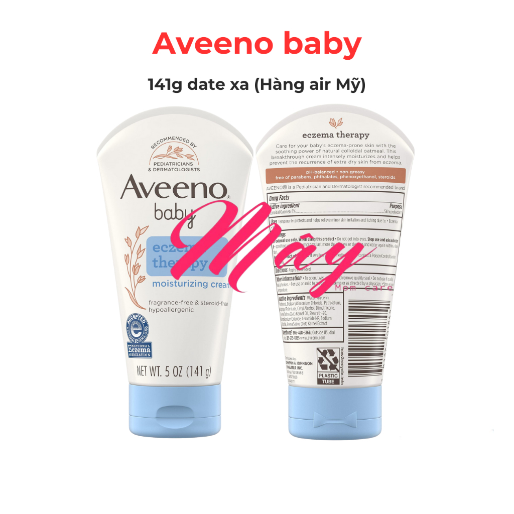 (Air Mỹ) Kem bôi chàm cho bé AVEENO BABY Eczema Therapy 141g mẫu mới
