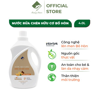 Nước Rửa Chén Hữu Cơ Bồ Hòn ECOCARE 4L Tinh Dầu Cam, Mềm Dịu Da Tay, An Toàn Cho Trẻ Nhỏ
