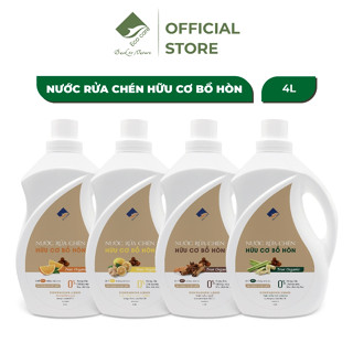 Nước Rửa Chén Hữu Cơ Bồ Hòn ECOCARE 4000ml Sả Chanh/Chanh Gừng/Cam/Quế, Chiết Xuất Từ Thiên Nhiên Khử Mùi Tanh Hiệu Quả