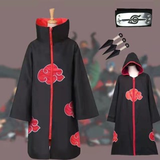 Naruto Akatsuki Itachi Uchiha Anime Cosplay Trang Phục Áo Khoác Nam Nữ Áo Choàng Áo Choàng Áo Choàng Áo Khoác Hoodie