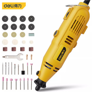 Máy Mài Khuôn Mini Cầm Tay Công Suất 130W Chính Hãng Deli, Khắc, Mài, Khoan, Chà Đa Năng.