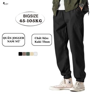 55-105kg Quần JOGGER Nam Nữ KAKI co dãn basic thời trang Bigsize Sói