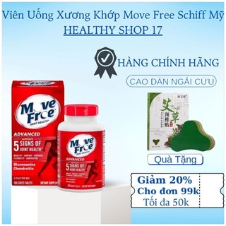  Viên uống move free shiff mỹ chứa glucosamine thuốc xương khớp giảm đau nhức bổ khớp lọ 200 viên 