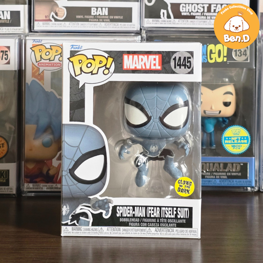 Mô hình Funko POP Marvel: Spider-Man Comics - Spider-Man (Fear Itself Suit) GLOW #1445