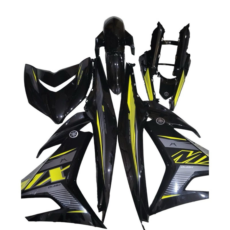 DÀN ÁO EXCITER 150 MÀU ĐEN BÓNG / UP TEM MXKING 150 VÀNG ĐEN.