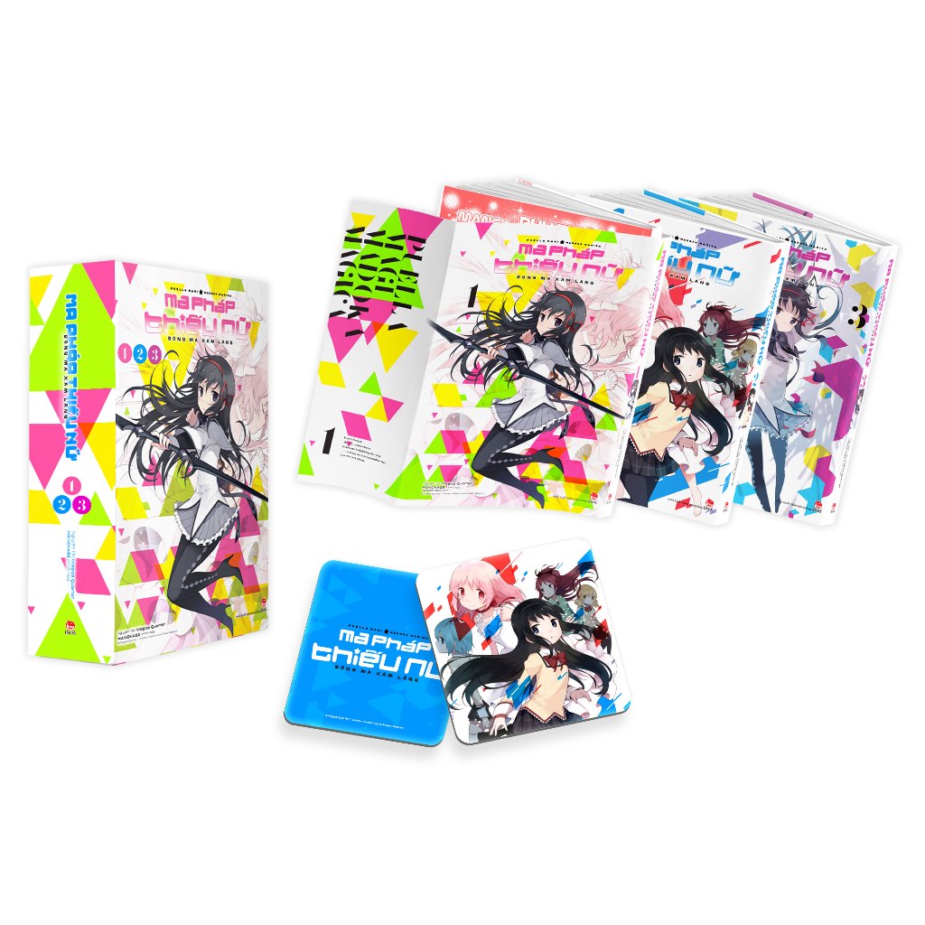 Truyện tranh - Boxset Ma pháp thiếu nữ Madoka Magica - Box 4 - Bóng Ma Xâm Lăng - Trọn bộ 3 tập - NX
