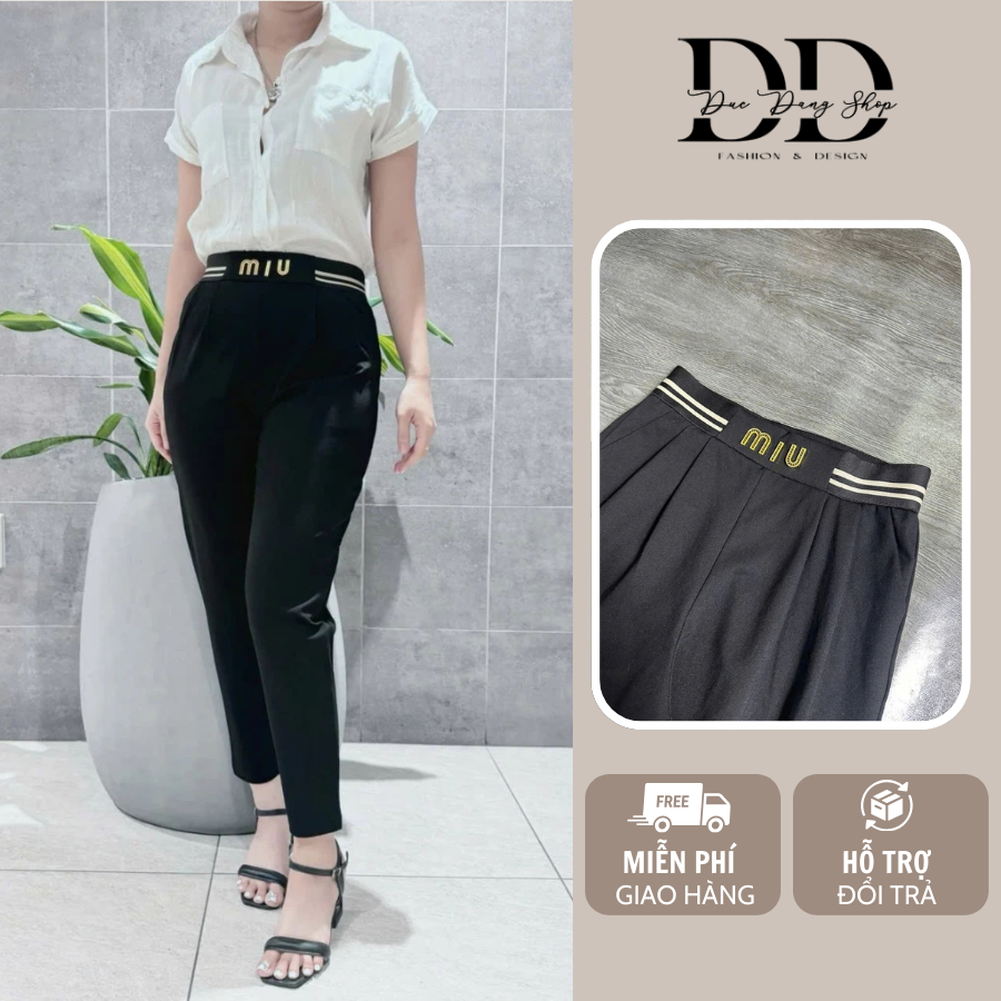 ✅Quần UMI Hàn MIU Kiểu Dáng Baggy Co Giãn 4 Chiều - Umi bản cạp chun cao Quần Dài Nữ Dáng baggy bigs