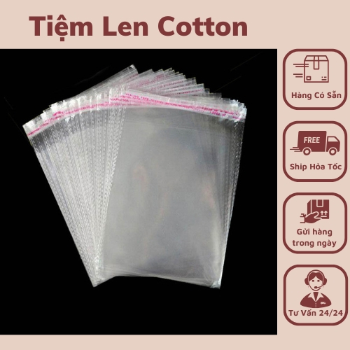 100g Túi opp Túi bóng kính dán miệng (có nhiều size)