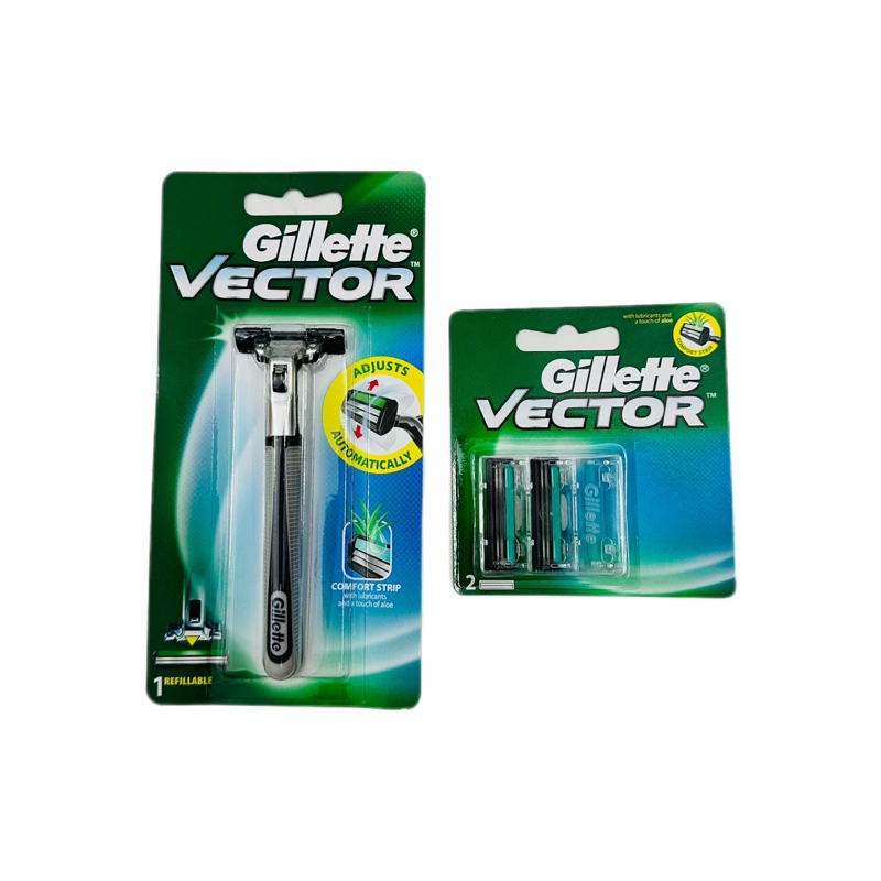Cán dao cạo râu và lưỡi thay Gillette Vector