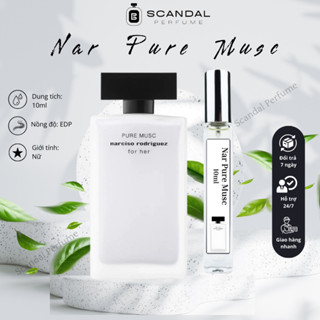 Nước hoa nữ Narciso Rodriguez Trắng Pure Musc chính hãng, nước hoa chiết 10ml thanh lịch