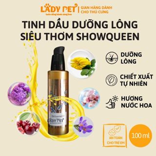   Hàng Loại 1  Tinh Dầu Hương Nước Hoa Dưỡng Mượt Lông Cho Chó Mèo Show Queen Chai 100ml 