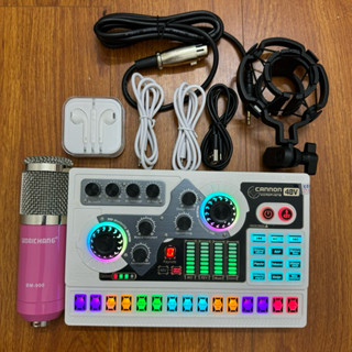  Bộ Thu Âm 2025  Mic BM900 Sound Card X5 kèm đầy đủ dây kết nối tặng kèm tai nhét bao hành 6 tháng 