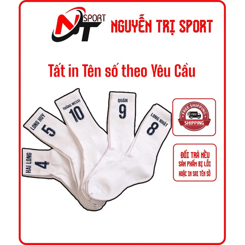 Tất In Theo Yêu Cầu , Tất Dệt Kim bóng đá FootBall