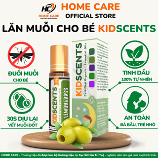 Lăn Bôi Muỗi Đốt Cho Bé KIDSCENTS, Chai Lăn Tinh Dầu Đuổi Muỗi Và Côn Trùng Cắn Cho Bé KIDSCENTS Chai 10ml
