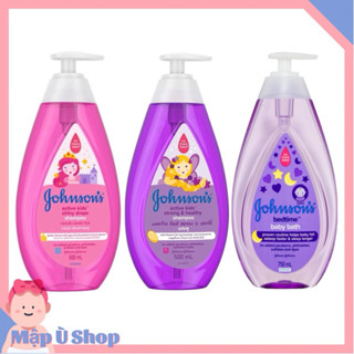   HSD 2027  Sữa tắm   Dầu gội Johnson ‘s Baby óng mượt chắc khỏe bé gái thơm mát năng động  thư giãn Bedtime 500ml 