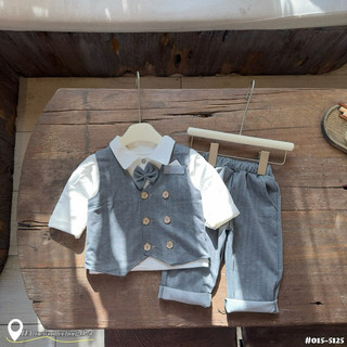 bộ vest dạ công tử cao cấp cho bé