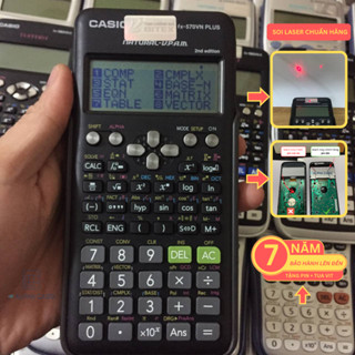 Máy tính Casio Fx 570VN Plus Eddtion 2 cũ| Casio Fx 570VN Plus CŨ CHÍNH HÃNG soi laser bảo hành lên tới 7 năm