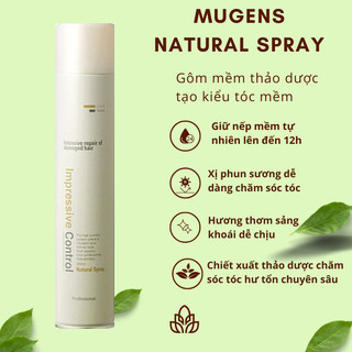 Gôm xịt giữ nếp tóc Mugen Hàn Quốc 300ml Aikomi