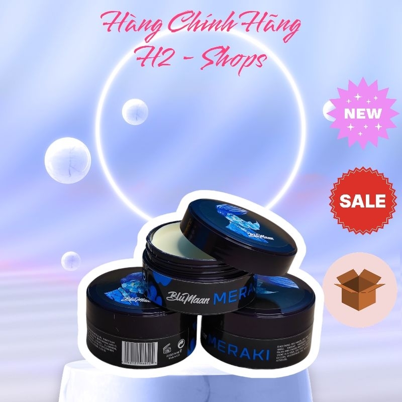 Sáp vuốt tóc BluMaan Styling Meraki tạo kiểu tóc keo vuốt tóc ngựa vằn osis đầy đủ