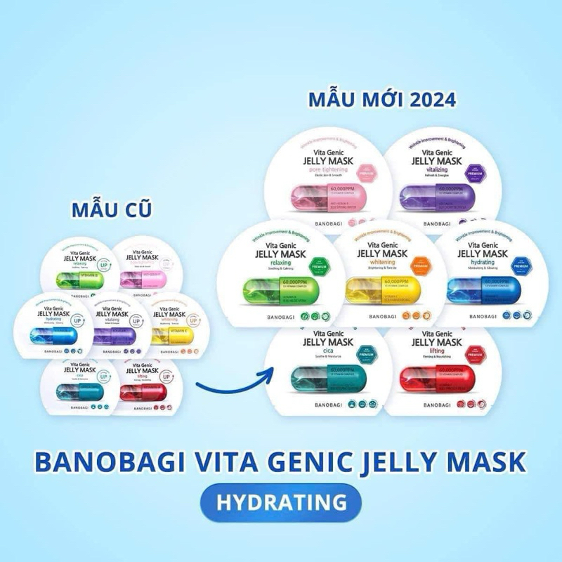 Mặt nạ Banobagi - mặt nạ giấy vita genic jelly mask viên thuốc dưỡng da mặt 30ml