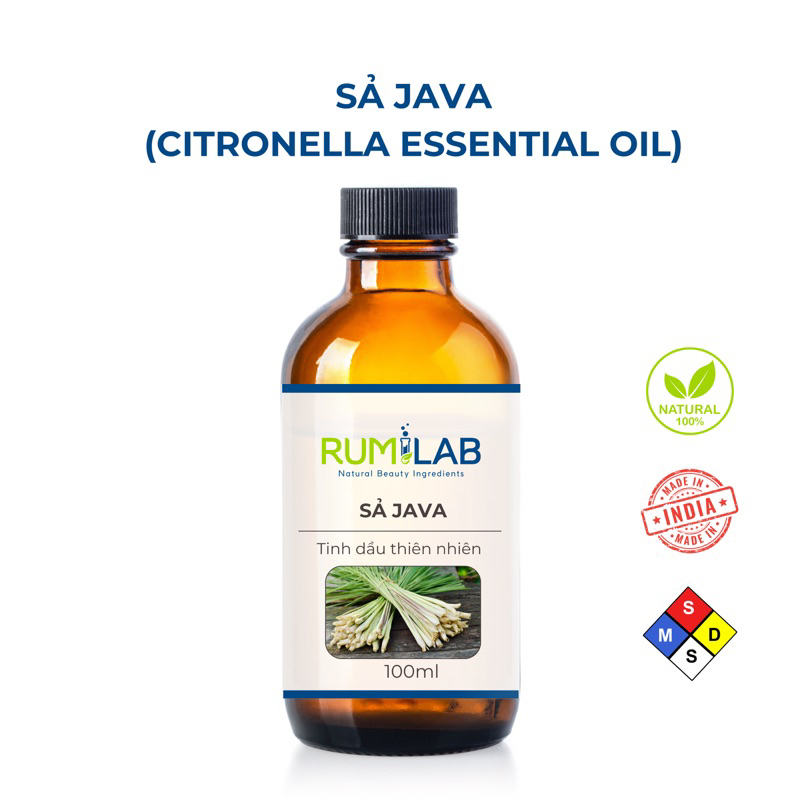 10ML | 20ML | 50ML TINH DẦU SẢ JAVA NGUYÊN CHẤT - RUMILAB