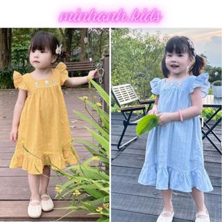minhanhkids Váy bé gái mềm mát Đầm em bé cánh tiên đuôi cá xinh yêu cho bé