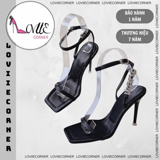 LOVIIECORNER - SANDAL CAO GÓT GIÀY THỜI TRANG QUAI NGANG - GUỐC NỮ MŨI VUÔNG GÓT NHỌN 5 PHÂN - 9 PHÂN G220645