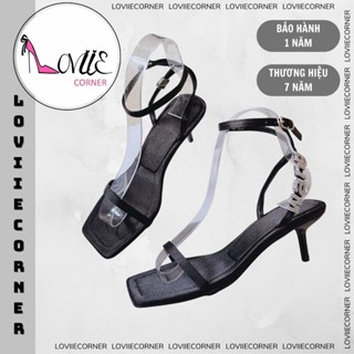 LOVIIECORNER SANDAL CAO GÓT - GUỐC NỮ MŨI VUÔNG 3 PHÂN - GIÀY CAO GÓT QUAI NGANG MẢNH G220645