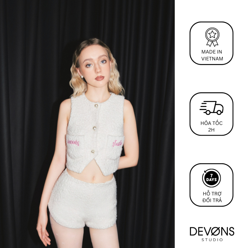DEVONS STUDIO Set đồ len nữ thu đông - Latte Wool Set