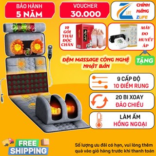 Đệm mát xa toàn thân đa năng Zlife Z88 công nghệ nhật bản, nệm ghế thảm massage toàn thân