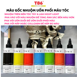  Màu TNT 8 Mã Màu Gốc Không Amoniac | Màu Mix Tăng Cường Ánh Sắc | Màu nước nhuộm tóc Hight Light | T86 